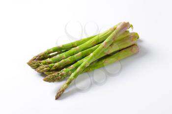 Fresh asparagus spears - studio shot