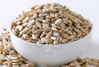 Raw hulled sunflower seed kernels
