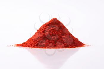 Heap of red paprika powder