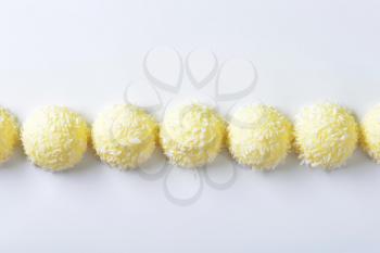 White Chocolate Coconut Snowball Truffles