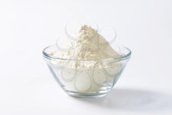 Bowl of finely ground flour 
