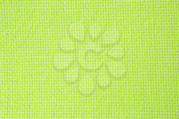 Detail of green basketweave placemat