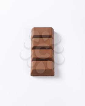 chocolate bar on white background