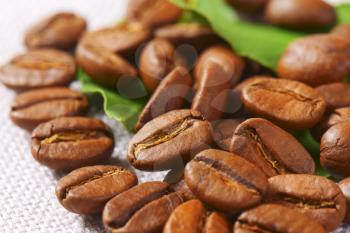 Medium roasted Arabica coffee beans