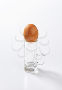 egg on top of mug