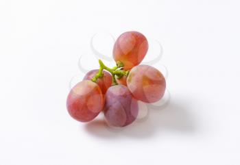 Fresh seedless red table grapes