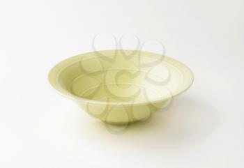Deep bowl with concentric circles on the inside