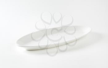 Oval plain white serving plate