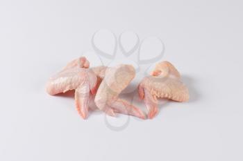 raw chicken wings, skin-on