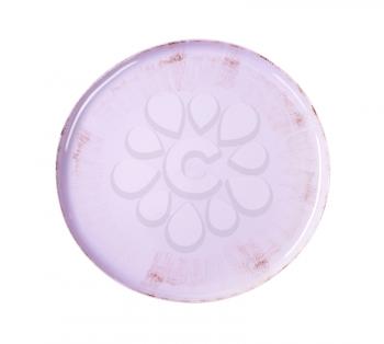 Round lilac color serving dish