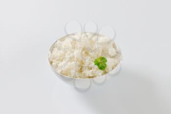 Bowl of cooked jasmine rice