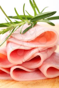 Thin slices of lean ham