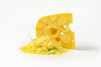 Swiss style cheese - wedge and grated