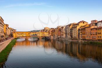 Arno River and Ponte Vecchio, Florence, Italy