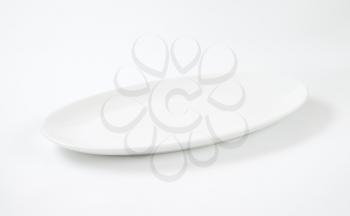 Oval plain white serving plate