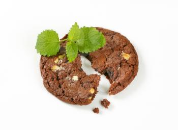 Chocolate nut fudge cookie, also called chocolate rad