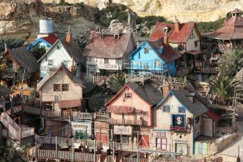 Popeye Village, also known as Sweethaven Village - a film set, Malta