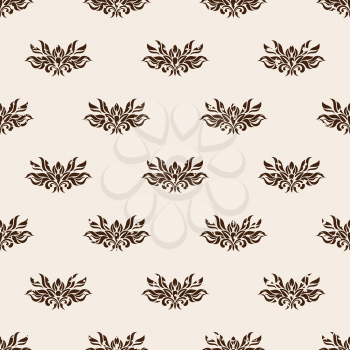 Seamless pattern - Old beige wallpaper