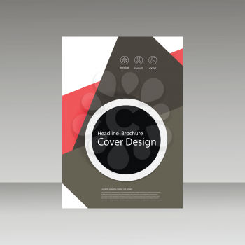 Abstract brochure design. Modern cover backgrounds. Vector template.