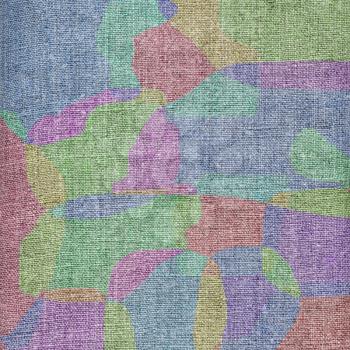 Background, fabric, linen canvas with abstract pattern