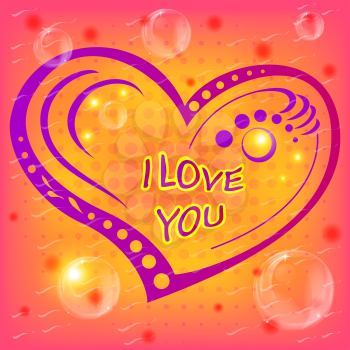Valentine heart, beautiful vector love symbol, eps10