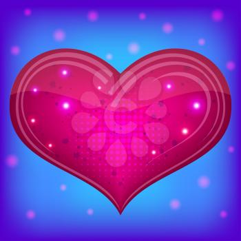 Valentine heart, love symbol. Eps10, contains transparencies. Vector