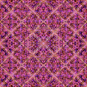 Abstract Seamless Background with Symbolical Colorful Floral Patterns. Eps10, Contains Transparencies. Vector