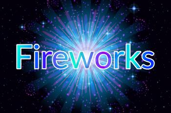 Holiday Background with Bright Blue Firework on Black, Color Element for Web Design. Eps10, Contains Transparencies. Vector
