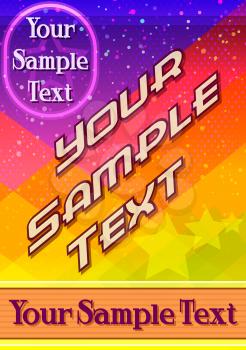 Abstract Background, Business Poster Flyer Pamphlet Brochure Cover Design Layout Template with Colorful Graphic Shapes. Eps10, Contains Transparencies. Vector