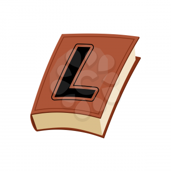  letter L at Vintage books in hardcover. Alphabetical stashes on book cover.
