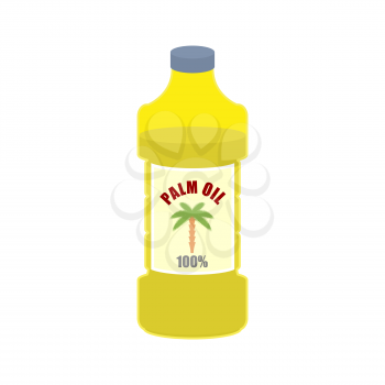 Palm oil bottle. Plastic bottle for food preparation.
