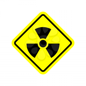 Radiation Danger sign. Caution chemical hazards. Warning sign of radioactive contamination