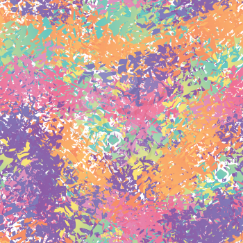 Abstract seamless pattern. Splatter brush background. Color brush trail ornament. Fabric texture
