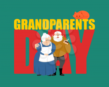 Grandparents Day. Grandmother and grandfather. Mature couple
