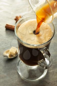 cup of coffee on table