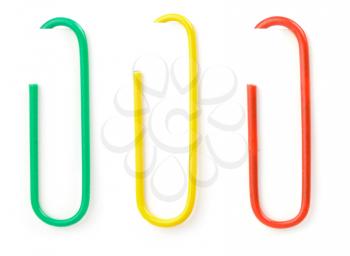 paper clip isolated on white background