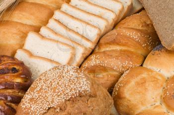 set of tasty bakery products