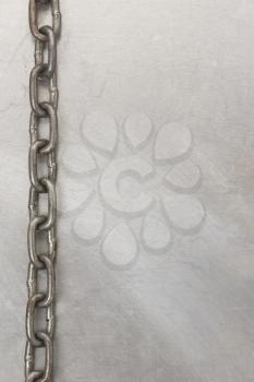 chain frame on metal  texture background