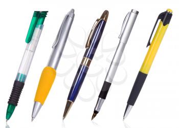 pens isolated on white background