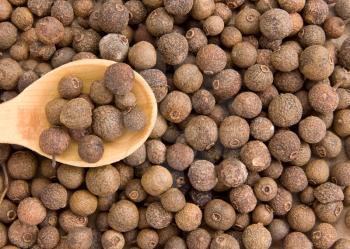 black pepper allspice as whole background
