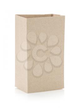 paper bag isolated on white background