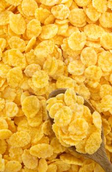 corn flakes as background texture