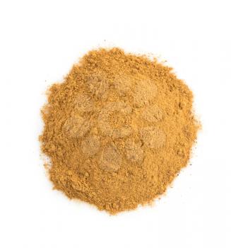 cinnamon powder isolated on white background