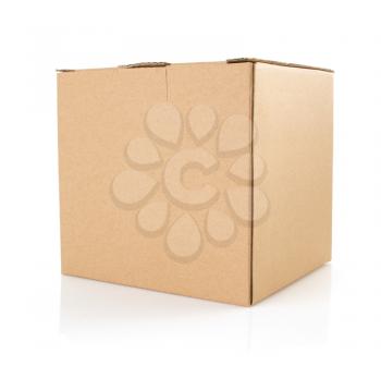 cardboard box isolated on white background