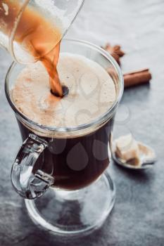 cup of coffee on table