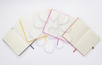 paper notebook or note pad at white background