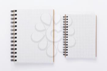 paper notebook or note pad book at white background