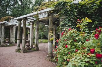 Building, object of heritage in Catherine Park of Tsarskoye Selo nearby to the city of St. Petersburg.