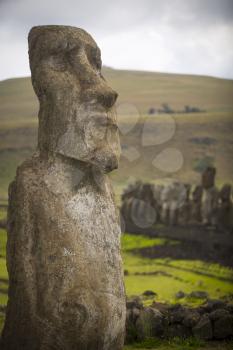 Moais at Ahu Tongariki (Easter island, Chile)