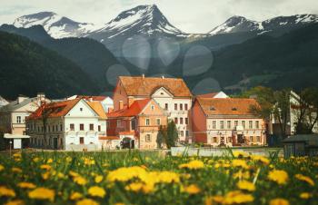 ancient city in the mountains. cozy landscape